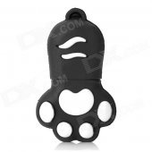 Cat's Paw Style USB 2.0 Flash Drive - Black + White (32GB)