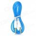 3.5mm Male to Male Audio Extender Cable - Blue (92cm)