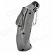 Dolphin Shaped Stainless Steel + Plastic Windproof Butane Gas Lighter - Silver + Grey Dolphin Shaped Stainless Steel + Plastic Windproof Butane Gas Lighter - Silver + Grey
