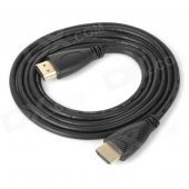 1080P HDMI V1.4 Male to Male Audio Video Transmission Cable - Black (140cm)