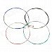 Replacement Steel Wire Violin Strings Set for Size 1/4 - Silver (4 PCS)