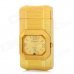 2-in-1 LED Quartz Watch Style Windproof Metal Butane Jet Lighter - Golden (1 x 377) 2-in-1 LED Quartz Watch Style Windproof Metal Butane Jet Lighter - Golden (1 x 377)