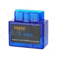 ELM327 Mini Bluetooth V1.5 OBD2 Auto Car Diagnostic Scanner Adapter Tool - Blue (DC 12V) ELM327 Mini Bluetooth V1.5 OBD2 Auto Car Diagnostic Scanner Adapter Tool - Blue (DC 12V)