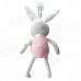 baby CT017 PP Cotton + Plush Cute Rabbit Toy - Pink