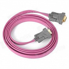 VGA 3+4 Male to Male High Frequency Flat Cable - Random Color (180cm) VGA 3+4 Male to Male High Frequency Flat Cable - Random Color (180cm)