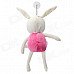 Babytalk CT017 Cute Plush Rabbit Bunny Doll Toy - Deep Pink + White