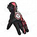 Scoyco MC16 Water Resistant Full-Fingers Motorcycle Gloves - Red + Black (Pair / Size L) Scoyco MC16 Water Resistant Full-Fingers Motorcycle Gloves - Red + Black (Pair / Size L)