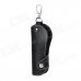 CT001 Universal Genuine Leather Protective Pouch Keychain for Car Smart Key - Black CT001 Universal Genuine Leather Protective Pouch Keychain for Car Smart Key - Black
