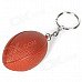 Creative American Football Shaped Sponge + Stainless Steel Keychain - Brown Creative American Football Shaped Sponge + Stainless Steel Keychain - Brown