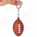 Creative American Football Shaped Sponge + Stainless Steel Keychain - Brown Creative American Football Shaped Sponge + Stainless Steel Keychain - Brown