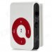 Stylish Button MP3 Player w/ TF - White Stylish Button MP3 Player w/ TF - White