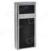 Dasheng JJ625 Aluminum Alloy + Stainless Steel Windproof Butane Gas Lighter - Silver + Black