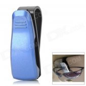 Car Vehicle Sun Visor Clip Sunglasses / Eyeglass Holder - Blue