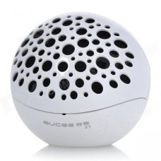 GUCEE X1 Portable Bluetooth V3.0 + EDR Stereo Speaker w/ Microphone for Iphone / Ipad - White GUCEE X1 Portable Bluetooth V3.0 + EDR Stereo Speaker w/ Microphone for Iphone / Ipad - White