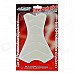 Protective Fish Bone Style Motorcycle Oil Tank Sticker - Ivory White