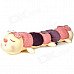 Lovely PP Cotton + Plush Dual Head Caterpillar Toy - Beige + Purple + Pink Lovely PP Cotton + Plush Dual Head Caterpillar Toy - Beige + Purple + Pink