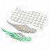 3D Glow-in-the-Dark Wing Shape Car Decoration Stickers - Silver + Green (2 PCS)