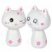 Cute Nodding Head Gum Cat Set - White (2 PCS)