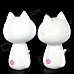 Cute Nodding Head Gum Cat Set - White (2 PCS)