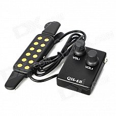 William WSQH-6B Manual Guitar Pickup w/ Microphone / Audio Cable - Black (3.5mm Jack / 70cm-Cable) William WSQH-6B Manual Guitar Pickup w/ Microphone / Audio Cable - Black (3.5mm Jack / 70cm-Cable)
