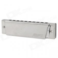 Easttop Mini 10-Holes Blues Harmonica - Silver