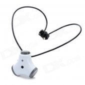 Multi-Function HD 720p Rechargeable 0.9MP Pet Video Recorder w/ MP3 Player - White (8GB)