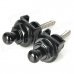 ZEA-J006 Guitar Zinc Alloy Strap Locks - Black (2 PCS)