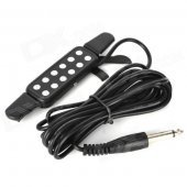 William WSKQ-3 Universal 12-Hole Manual Guitar Pickup - Black (6.35mm Plug / 285cm-Cable)