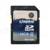 Genuine Kingston 16GB SDHC SD Memory Card (Class 4)
