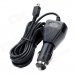 Mini USB Car Cigarette Lighter Powered Charger - Black (300cm-Cable)