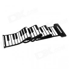 YY-MD88 88-Key Roll-Up Silicone MIDI Piano - Black + White YY-MD88 88-Key Roll-Up Silicone MIDI Piano - Black + White