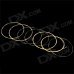 AM04 Stainless Steel + Copper Alloy Guitar Strings Set - Golden + Silver (8PCS) AM04 Stainless Steel + Copper Alloy Guitar Strings Set - Golden + Silver (8PCS)