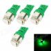 SENCART T10 1.25W 72lm 5-SMD 5050 LED Green Light Car Backup Lamp (12V / 4 PCS) SENCART T10 1.25W 72lm 5-SMD 5050 LED Green Light Car Backup Lamp (12V / 4 PCS)