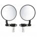 Universal Round Shape Aluminum Motorcycle Rearview Mirror - Black (Pair) Universal Round Shape Aluminum Motorcycle Rearview Mirror - Black (Pair)