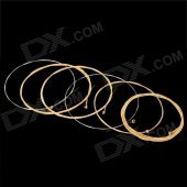 Martin M140 Silvered Steel + Bronze Folk Guitar String Set - Silver + Golden (6PCS)