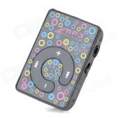 Mini Pressing Button MP3 Player w/ TF - Black