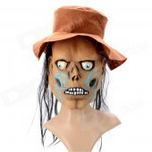 Scary Evil Scarecrow Mask for Halloween / Cosplay / Costume Party - Brown + Blue