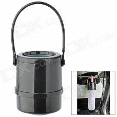 Car Retractable Waste Basket Umbrella Holder - Black