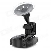 Full Band Car Radar Detector English Voice for GPS Navigator - Black