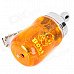 Mini Baby Bottle Style Windproof Butane Gas Lighter - Orange + Silver