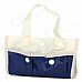 Foldable Car Umbrella Holder Storage Bag - Blue + Ivory White