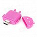Cute Android Robot Style USB 2.0 SD / MS / M2 / TF Card Reader - Purple Cute Android Robot Style USB 2.0 SD / MS / M2 / TF Card Reader - Purple