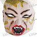 Halloween Scary Devil Mask with Long White Hair (Gray)