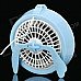 2-in-1 USB Powered 2-Mode Fan w/ 10-LED Light / Mirror - Light Blue + White 2-in-1 USB Powered 2-Mode Fan w/ 10-LED Light / Mirror - Light Blue + White