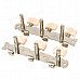 William Tri-Heads Folk Guitar String Tuning Pegs Tuners - Silver + Beige (2 PCS) William Tri-Heads Folk Guitar String Tuning Pegs Tuners - Silver + Beige (2 PCS)