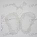 Halloween Butterfly Wings + Head Band + Wand - White (3-Piece Set)