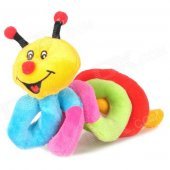Plush Baby Snake Toy with Suction Cup - Multi-Color
