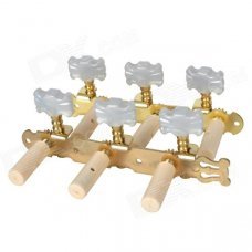 William Tri-Heads Gold Plated Classical Guitar String Tuning Pegs Tuners - Golden (2 PCS) William Tri-Heads Gold Plated Classical Guitar String Tuning Pegs Tuners - Golden (2 PCS)