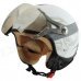 Cool BEON A5 Motorcycle Outdoor Sports Racing Half Helmet - White + Grey (Size L) Cool BEON A5 Motorcycle Outdoor Sports Racing Half Helmet - White + Grey (Size L)