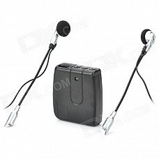 Motorcycle Helmet Headset Interphone 2-Way Intercom - Black (2 x AAA)